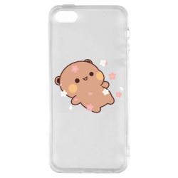 Чохол з розділу Bubu and Dudu Ведмедик і сакура для Apple iPhone SE - FATLINE Чохол з розділу Bubu and Dudu Ведмедик і сакура для Apple iPhone SE