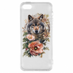 Чехол из раздела Волк Волк в цветах для Apple iPhone SE