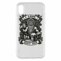 Чехол из раздела Авторские принты I love craft beer для Apple iPhone X/Xs - FATLINE Чехол из раздела Авторские принты I love craft beer для Apple iPhone X/Xs