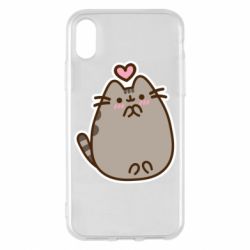 Чехол из раздела Pusheen Love Pusheen для Apple iPhone X/Xs - FATLINE Чехол из раздела Pusheen Love Pusheen для Apple iPhone X/Xs