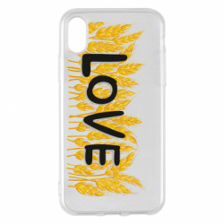 Чехол из раздела Любовь Любовь и колосья для Apple iPhone X/Xs - FATLINE Чехол из раздела Любовь Любовь и колосья для Apple iPhone X/Xs