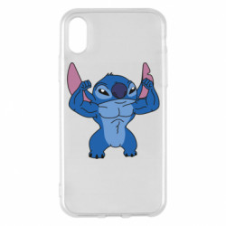 Чехол из раздела Лило и Стич Muscle stich для Apple iPhone X/Xs - FATLINE Чехол из раздела Лило и Стич Muscle stich для Apple iPhone X/Xs