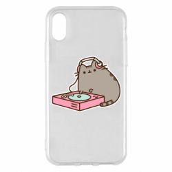 Чехол из раздела Pusheen Pusheen and Music для Apple iPhone X/Xs - FATLINE Чехол из раздела Pusheen Pusheen and Music для Apple iPhone X/Xs