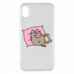 Чехол из раздела Pusheen Pusheen Chilling для Apple iPhone X/Xs - FATLINE Чехол из раздела Pusheen Pusheen Chilling для Apple iPhone X/Xs