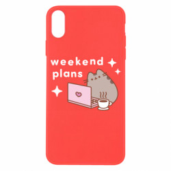 Чехол из раздела Pusheen Pusheen Weekend Plans для Apple iPhone X/Xs - FATLINE Чехол из раздела Pusheen Pusheen Weekend Plans для Apple iPhone X/Xs