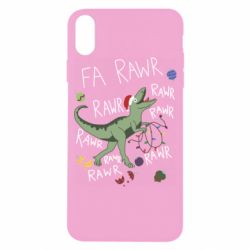 Чехол из раздела Динозавры Rawr Christmas для Apple iPhone X/Xs - FATLINE Чехол из раздела Динозавры Rawr Christmas для Apple iPhone X/Xs