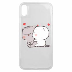 Чехол из раздела Мемы Peach and Goma Cutie Cats для Apple iPhone Xs Max - FATLINE Чехол из раздела Мемы Peach and Goma Cutie Cats для Apple iPhone Xs Max