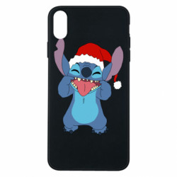 Чехол для iPhone Xs Max Новогодний Стич  - FATLINE