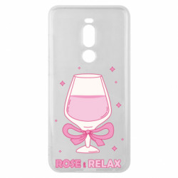 Чехол из раздела Авторские принты Розовый релакс в бокале для Meizu Note 8 - FATLINE Чехол из раздела Авторские принты Розовый релакс в бокале для Meizu Note 8