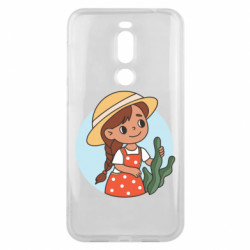Чехол из раздела Авторские принты Милаха девочка в шляпе для Meizu X8 - FATLINE Чехол из раздела Авторские принты Милаха девочка в шляпе для Meizu X8