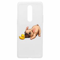 Чехол из раздела Бульдог Французский бульдог с уточкой для OnePlus 8 - FATLINE Чехол из раздела Бульдог Французский бульдог с уточкой для OnePlus 8
