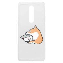 Чехол из раздела Корги Корги и котик для OnePlus 8 - FATLINE Чехол из раздела Корги Корги и котик для OnePlus 8