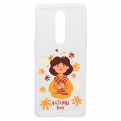 Чехол из раздела Авторские принты Время Осени. Женщина с осенними листьями для OnePlus 8 - FATLINE Чехол из раздела Авторские принты Время Осени. Женщина с осенними листьями для OnePlus 8