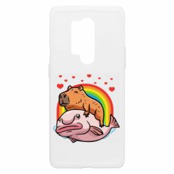 Чохол з розділу Капібара Копібара на рибі для OnePlus 8 Pro - FATLINE Чохол з розділу Капібара Копібара на рибі для OnePlus 8 Pro