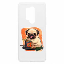 Чехол из раздела Abstactionist мопс с едой для OnePlus 8 Pro - FATLINE Чехол из раздела Abstactionist мопс с едой для OnePlus 8 Pro