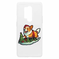 Чехол из раздела Авторские принты Рождество. Счастливый корги для OnePlus 8 Pro - FATLINE Чехол из раздела Авторские принты Рождество. Счастливый корги для OnePlus 8 Pro