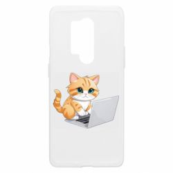 Чехол из раздела ShelganenOK Рыжая кошка работает за ноутбуком для OnePlus 8 Pro - FATLINE Чехол из раздела ShelganenOK Рыжая кошка работает за ноутбуком для OnePlus 8 Pro