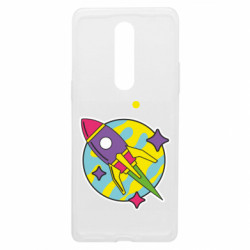 Чехол из раздела Abstract world ракета с планетой цветная яркая для OnePlus 8 - FATLINE Чехол из раздела Abstract world ракета с планетой цветная яркая для OnePlus 8