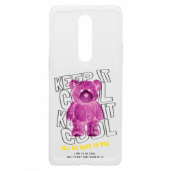 Чехол из раздела Abstract world Розовый медведь для OnePlus 8 - FATLINE Чехол из раздела Abstract world Розовый медведь для OnePlus 8
