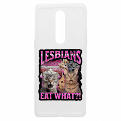 Чехол из раздела Мемы Lesbians eat what?! для OnePlus 8 - FATLINE Чехол из раздела Мемы Lesbians eat what?! для OnePlus 8