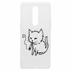 Чехол из раздела Прикольные рисунки Smoking cat для OnePlus 8 - FATLINE Чехол из раздела Прикольные рисунки Smoking cat для OnePlus 8