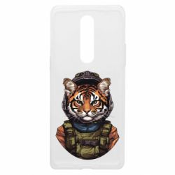 Чехол из раздела Тигр Тигр в военной форме арт для OnePlus 8