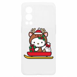 Чехол из раздела НОВЫЙ ГОД 2026 Китти на санках для OnePlus Nord2 5G - FATLINE Чехол из раздела НОВЫЙ ГОД 2026 Китти на санках для OnePlus Nord2 5G