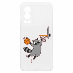 Чехол из раздела Баскетбол Енот-баскетболист слэм-данк для OnePlus Nord2 5G - FATLINE Чехол из раздела Баскетбол Енот-баскетболист слэм-данк для OnePlus Nord2 5G