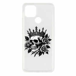 Чехол из раздела Авторские принты готичечский череп с розой на голове с короной для Oppo A15s/A15 - FATLINE Чехол из раздела Авторские принты готичечский череп с розой на голове с короной для Oppo A15s/A15