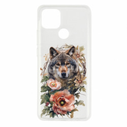 Чехол из раздела Волк Волк в цветах для Oppo A15s/A15