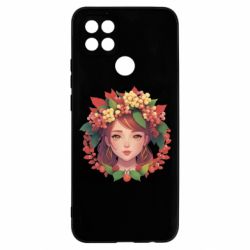 Чехол из раздела Девушкам Девушка в венке с калиной и ягодами для Oppo A15s/A15 - FATLINE Чехол из раздела Девушкам Девушка в венке с калиной и ягодами для Oppo A15s/A15