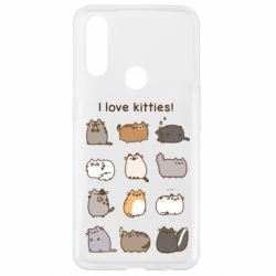 Чехол из раздела Pusheen I Love Kitties! для Oppo A31 - FATLINE Чехол из раздела Pusheen I Love Kitties! для Oppo A31