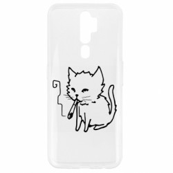 Чехол из раздела Прикольные рисунки Smoking cat для Oppo A5/A9 2020 - FATLINE Чехол из раздела Прикольные рисунки Smoking cat для Oppo A5/A9 2020