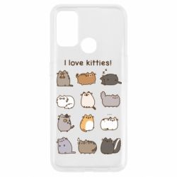 Чехол из раздела Pusheen I Love Kitties! для Oppo A53/A32/A33 - FATLINE Чехол из раздела Pusheen I Love Kitties! для Oppo A53/A32/A33