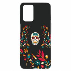 Чехол из раздела Цветы Floral Calavera для Oppo A55 4G - FATLINE Чехол из раздела Цветы Floral Calavera для Oppo A55 4G