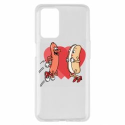 Чехол из раздела Фастфуд Hot dog love для Oppo A55 4G - FATLINE Чехол из раздела Фастфуд Hot dog love для Oppo A55 4G