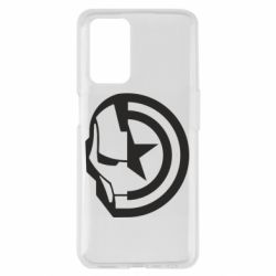 Чехол из раздела Мстители Iron Man and Captain America для Oppo A55 4G - FATLINE Чехол из раздела Мстители Iron Man and Captain America для Oppo A55 4G
