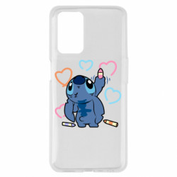 Чехол из раздела Лило и Стич Рисующий Стич для Oppo A55 4G - FATLINE Чехол из раздела Лило и Стич Рисующий Стич для Oppo A55 4G