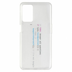 Чохол з розділу Програмістам Answer All Questions для Oppo A55 5G - FATLINE Чохол з розділу Програмістам Answer All Questions для Oppo A55 5G