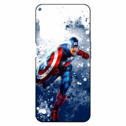 Чехол из раздела Мстители Captain America and splashes для Oppo A55 5G - FATLINE Чехол из раздела Мстители Captain America and splashes для Oppo A55 5G