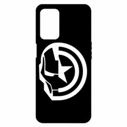 Чехол из раздела Мстители Iron Man and Captain America для Oppo A55 5G - FATLINE Чехол из раздела Мстители Iron Man and Captain America для Oppo A55 5G