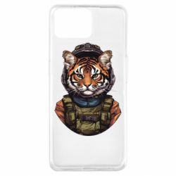 Чехол из раздела Тигр Тигр в военной форме арт для Oppo A73