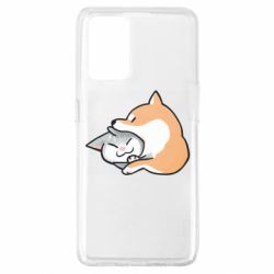 Чехол из раздела Корги Корги и котик для Oppo A74 4G - FATLINE Чехол из раздела Корги Корги и котик для Oppo A74 4G