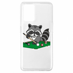 Чехол из раздела Авторские принты Енот-бильярдист для Oppo A74 4G - FATLINE Чехол из раздела Авторские принты Енот-бильярдист для Oppo A74 4G