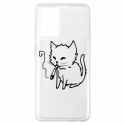 Чехол из раздела Прикольные рисунки Smoking cat для Oppo A74 4G - FATLINE Чехол из раздела Прикольные рисунки Smoking cat для Oppo A74 4G