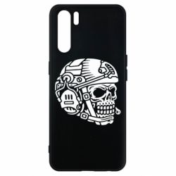 Чехол из раздела Воздушные силы Череп в амуниции для Oppo A91/Reno3 - FATLINE Чехол из раздела Воздушные силы Череп в амуниции для Oppo A91/Reno3