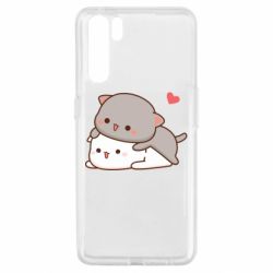 Чехол из раздела Кот Котики Обнимашки Peach and Goma для Oppo A91/Reno3 - FATLINE Чехол из раздела Кот Котики Обнимашки Peach and Goma для Oppo A91/Reno3