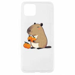 Чехол из раздела Капибара Капибара радуется апельсинам для Oppo A92s - FATLINE Чехол из раздела Капибара Капибара радуется апельсинам для Oppo A92s