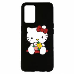 Чохол з розділу Hello Kitty Kitty з букетиком для Oppo K9 - FATLINE Чохол з розділу Hello Kitty Kitty з букетиком для Oppo K9