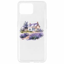 Чехол из раздела ShelganenOK акварельный домик с лавандой для Oppo Reno 4 Lite - FATLINE Чехол из раздела ShelganenOK акварельный домик с лавандой для Oppo Reno 4 Lite